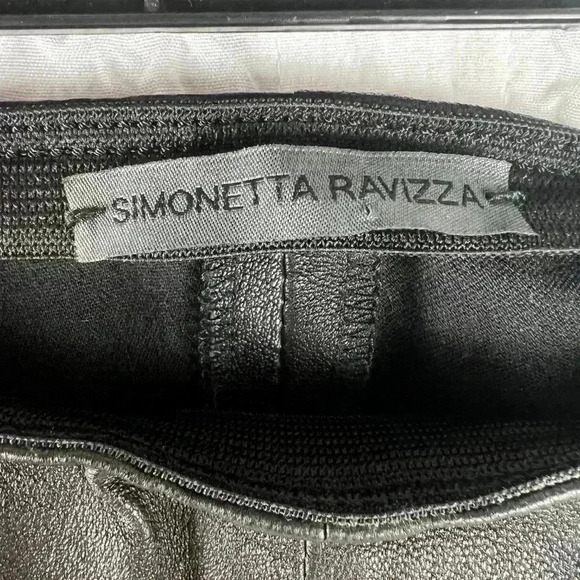 Simonetta Ravizza Black Stretch Leather Skinny Pants - Picture 5 of 8